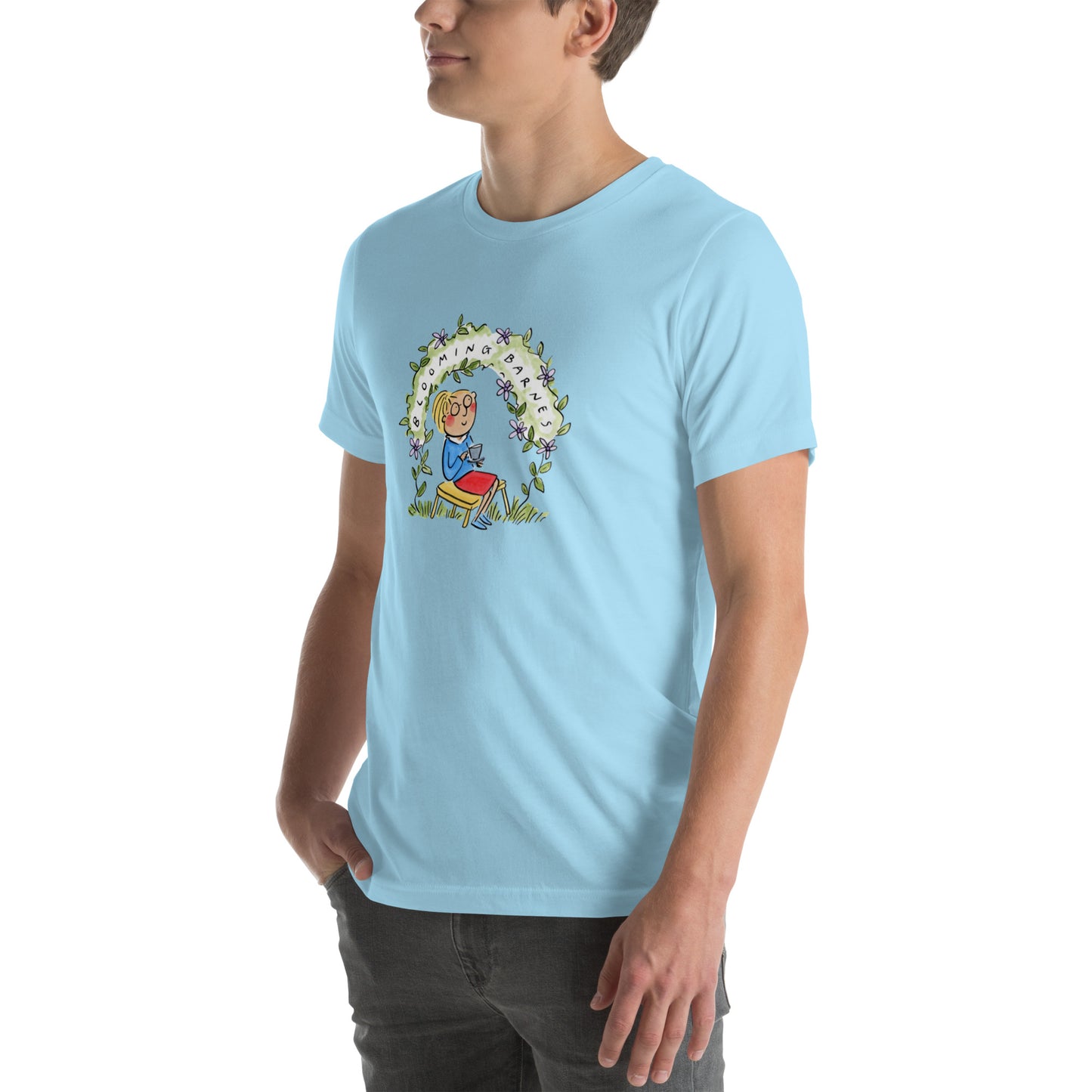 Blooming Barnes Illustraton by Rosie Brooks Unisex t-shirt