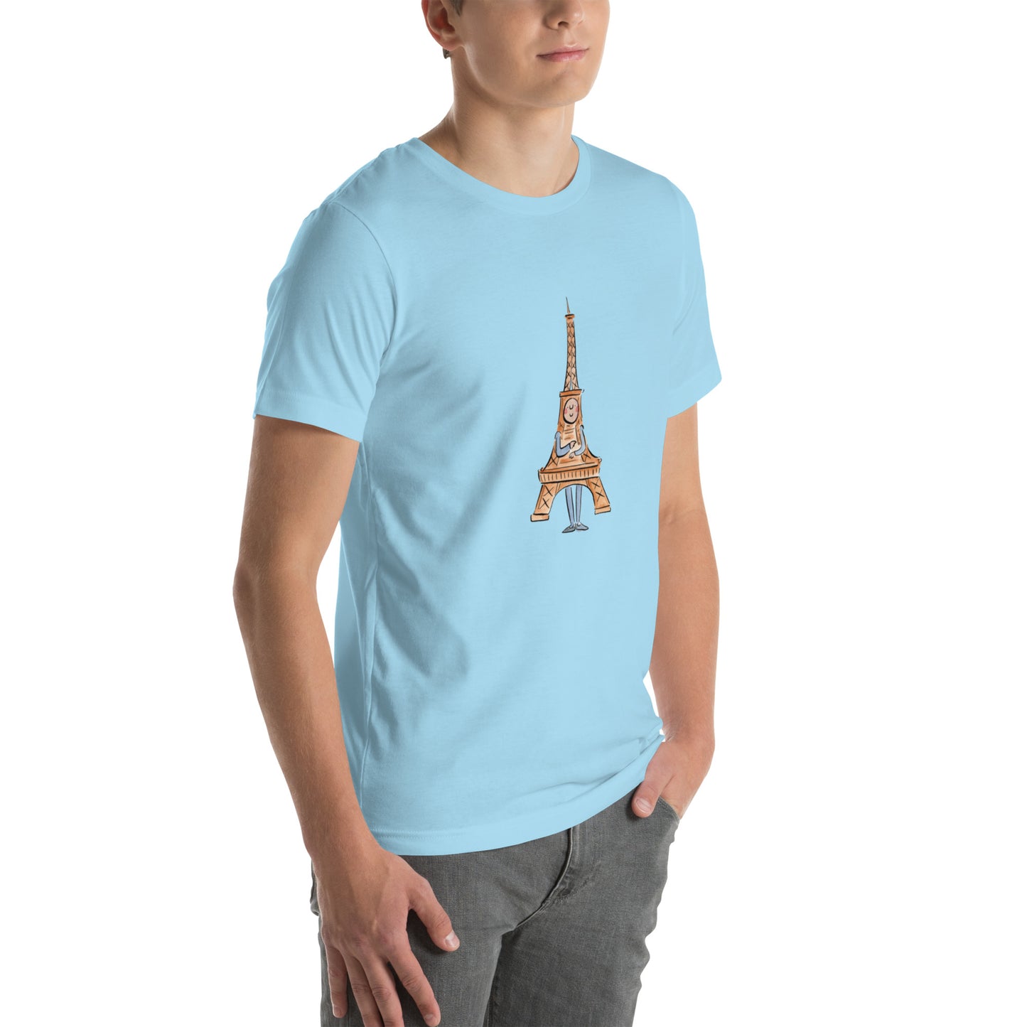 Eiffiel Tower Illustration by Rosie Brooks Unisex t-shirt