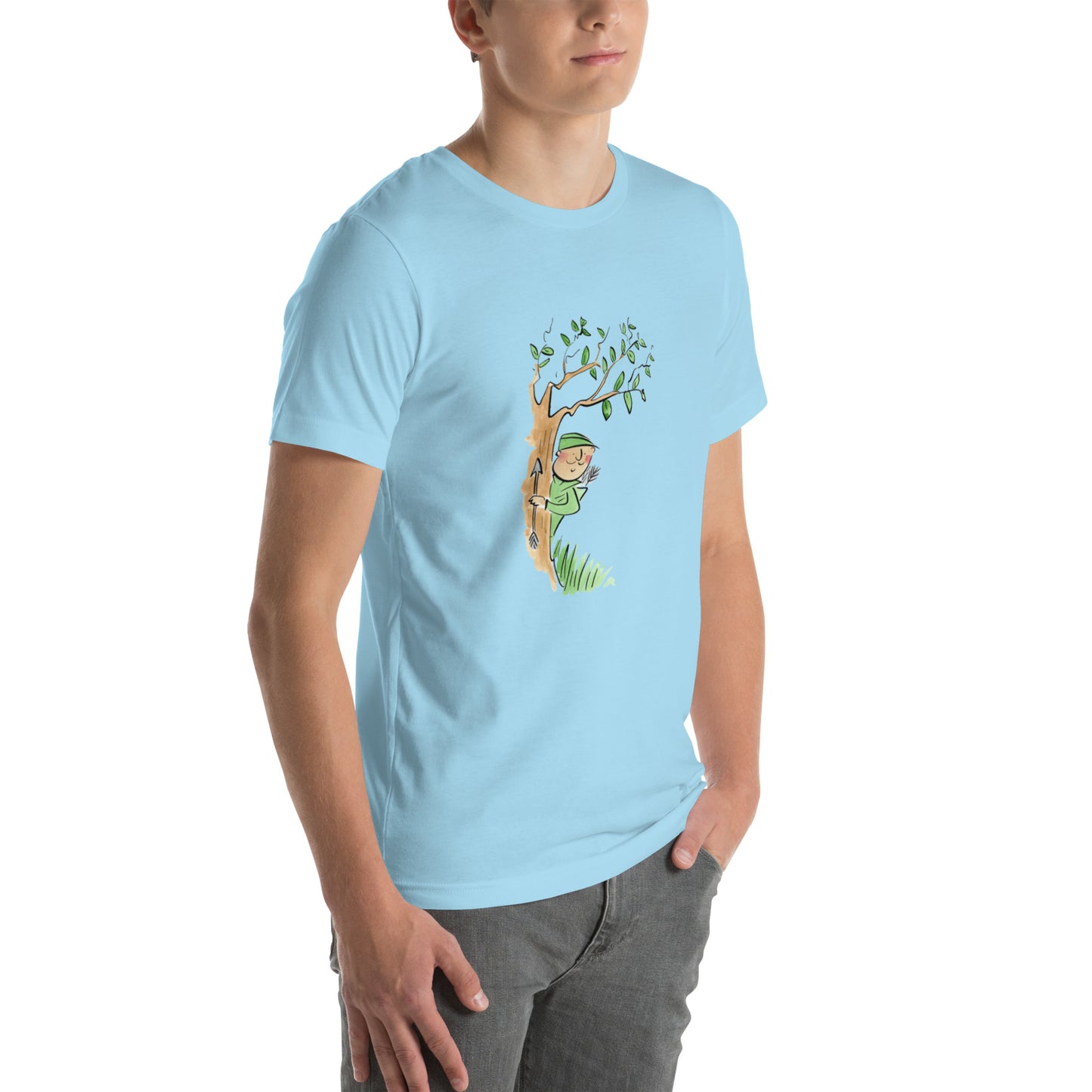 Robin Hood Illustration by Rosie Brooks Unisex t-shirt