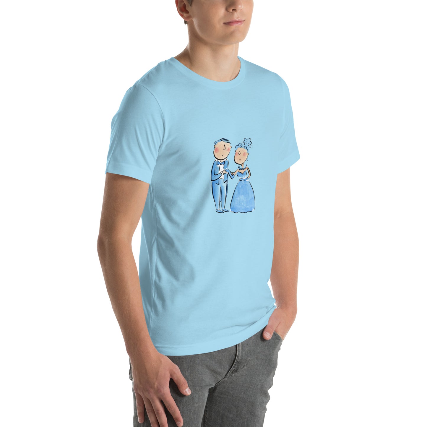 Sapphire Anniversary Illustration by Rosie Brooks Unisex t-shirt