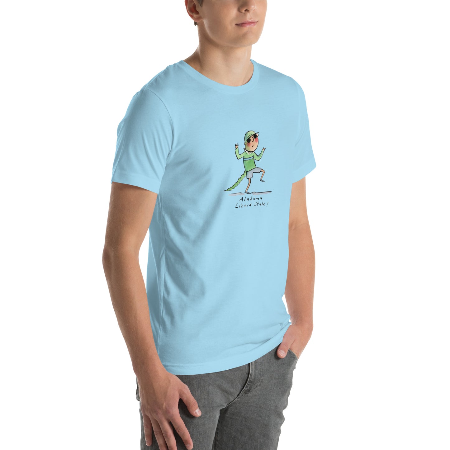 Alabama State Lizard Illustrator by Rosie Brooks Unisex t-shirt