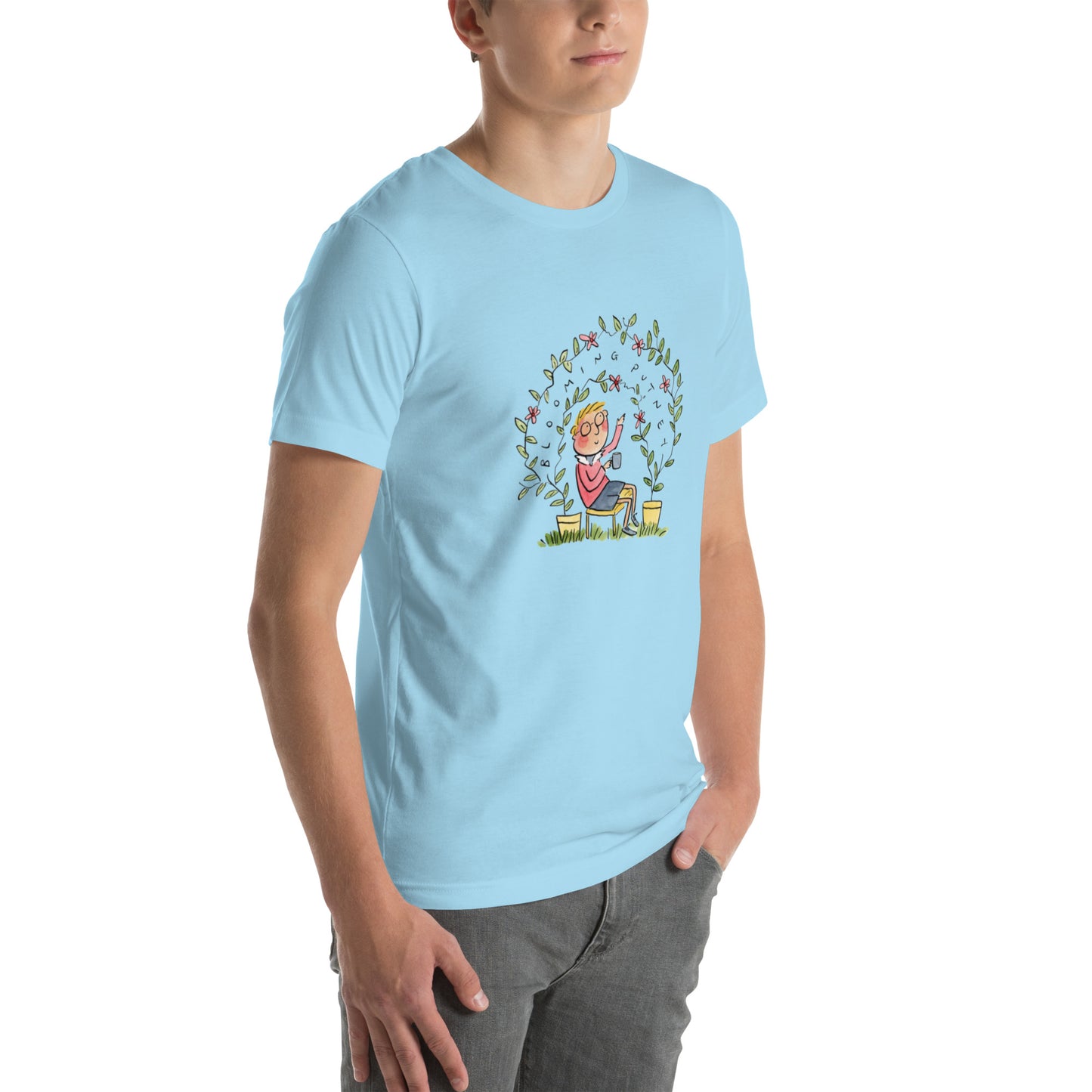 Blooming Putney Illustrator by Rosie Brooks Unisex t-shirt