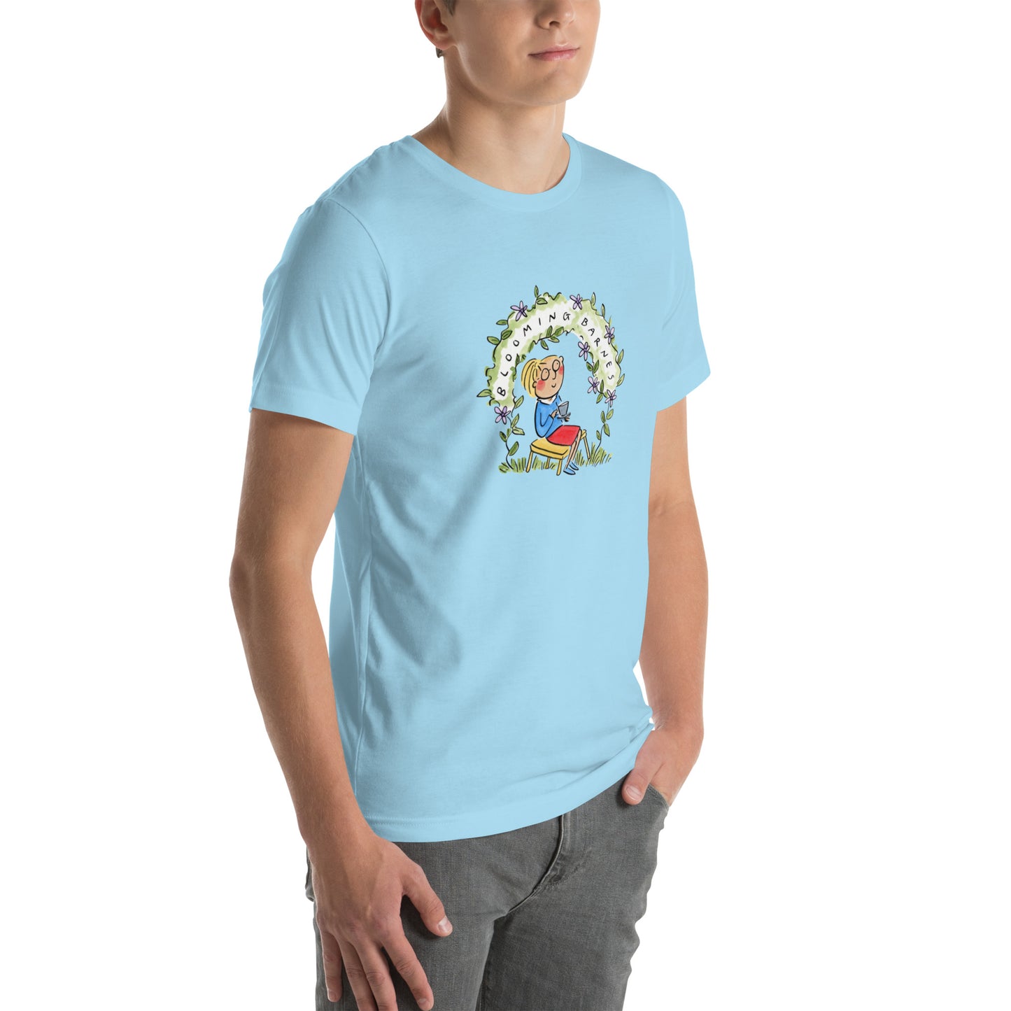 Blooming Barnes Illustraton by Rosie Brooks Unisex t-shirt