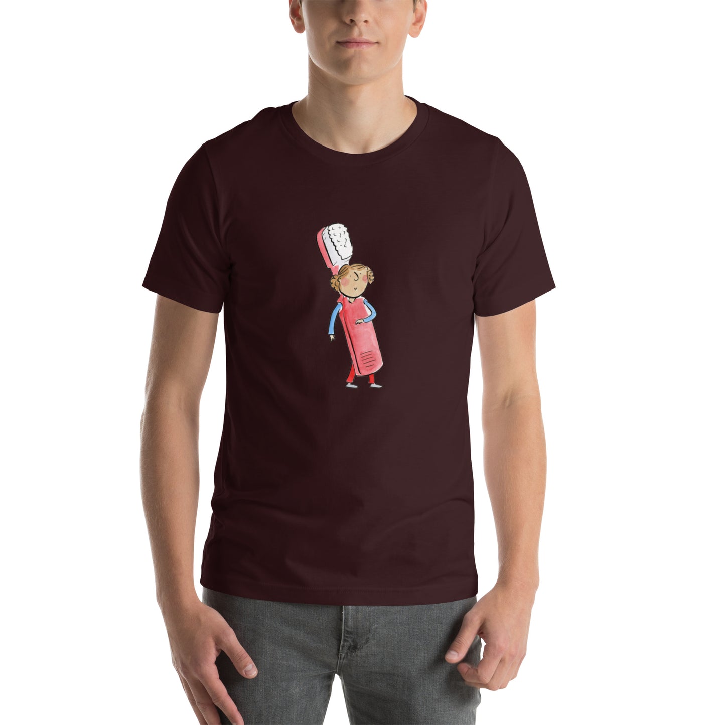 Pink T Shirt Illustrated by Rosie Brooks Unisex t-shirt