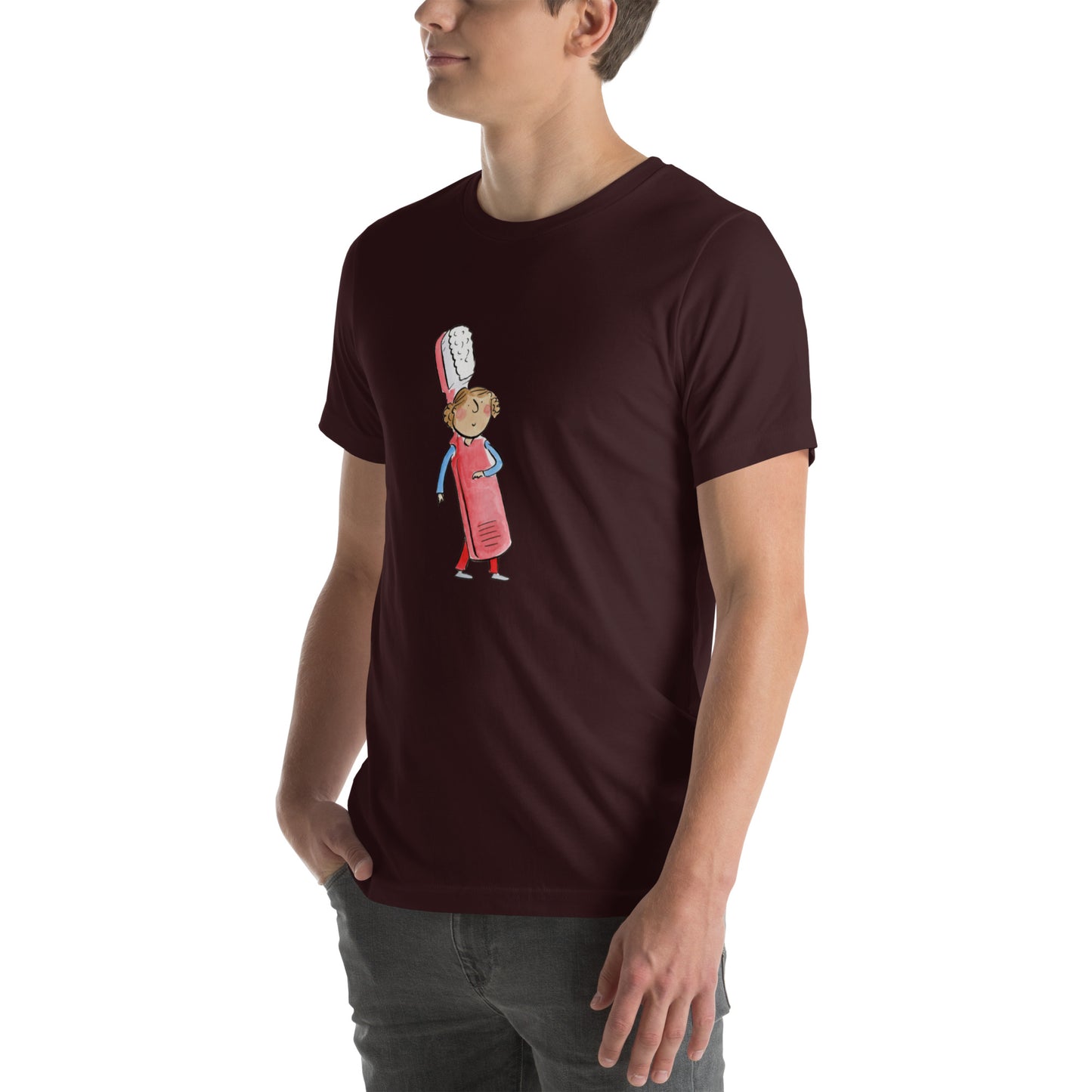 Pink T Shirt Illustrated by Rosie Brooks Unisex t-shirt