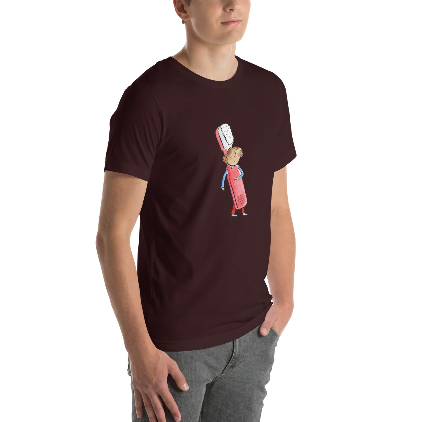 Pink T Shirt Illustrated by Rosie Brooks Unisex t-shirt