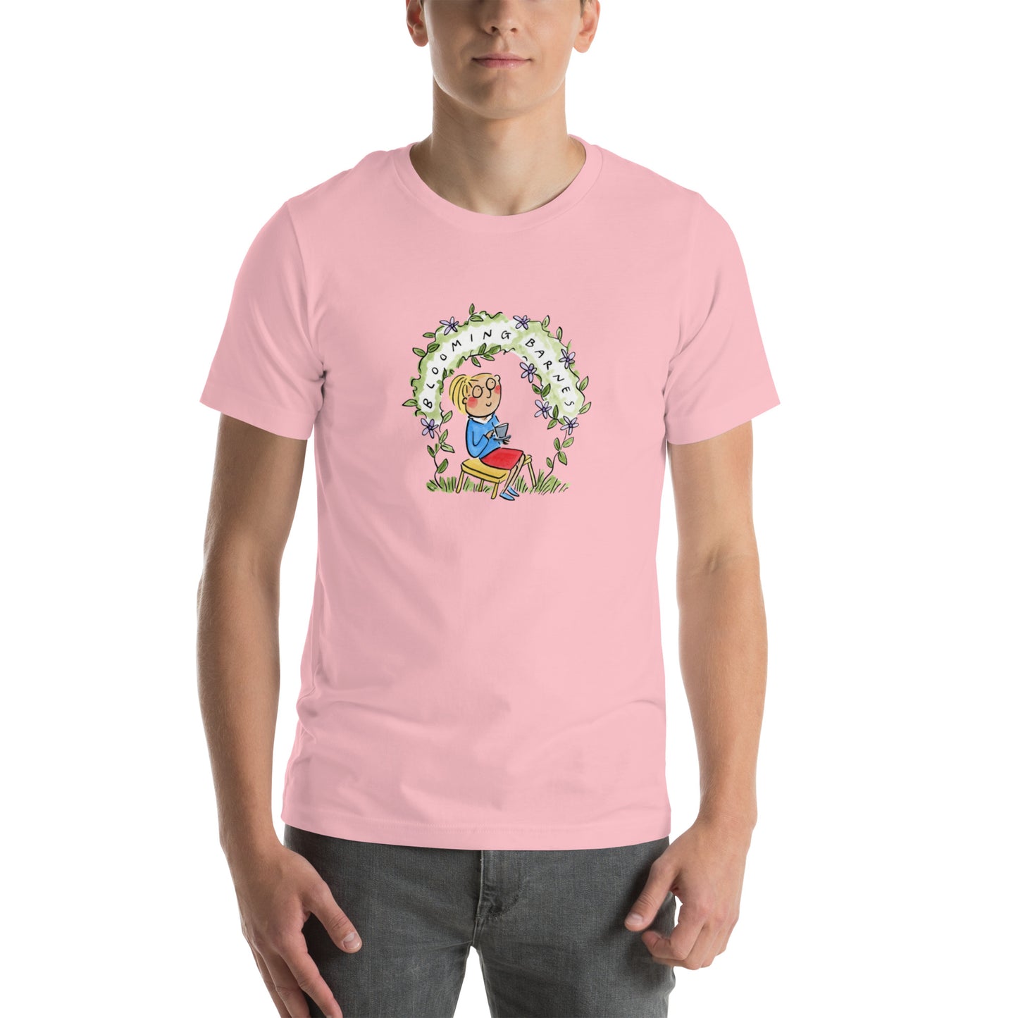 Blooming Barnes Illustraton by Rosie Brooks Unisex t-shirt