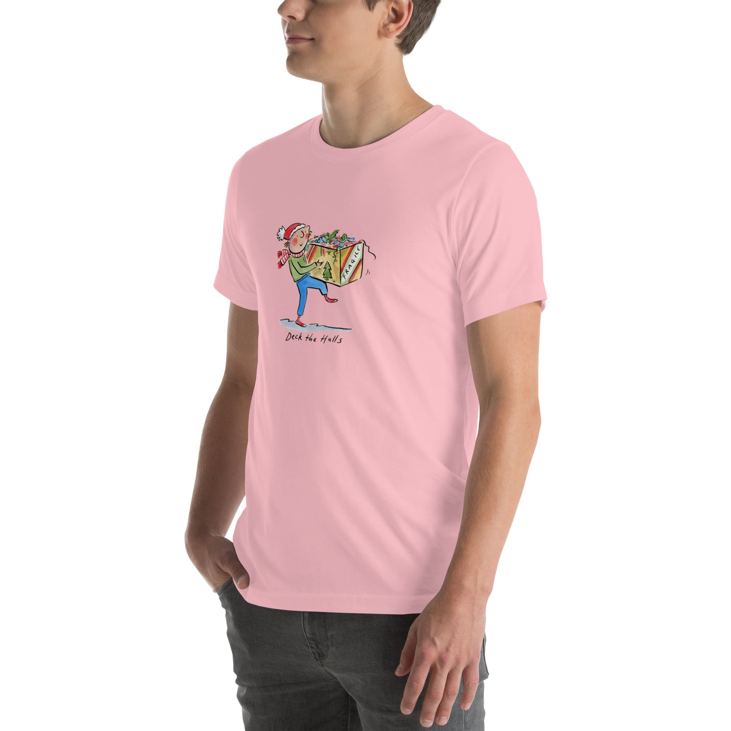 Deck the Halls Illustrations by Rosie Brooks Unisex t-shirt