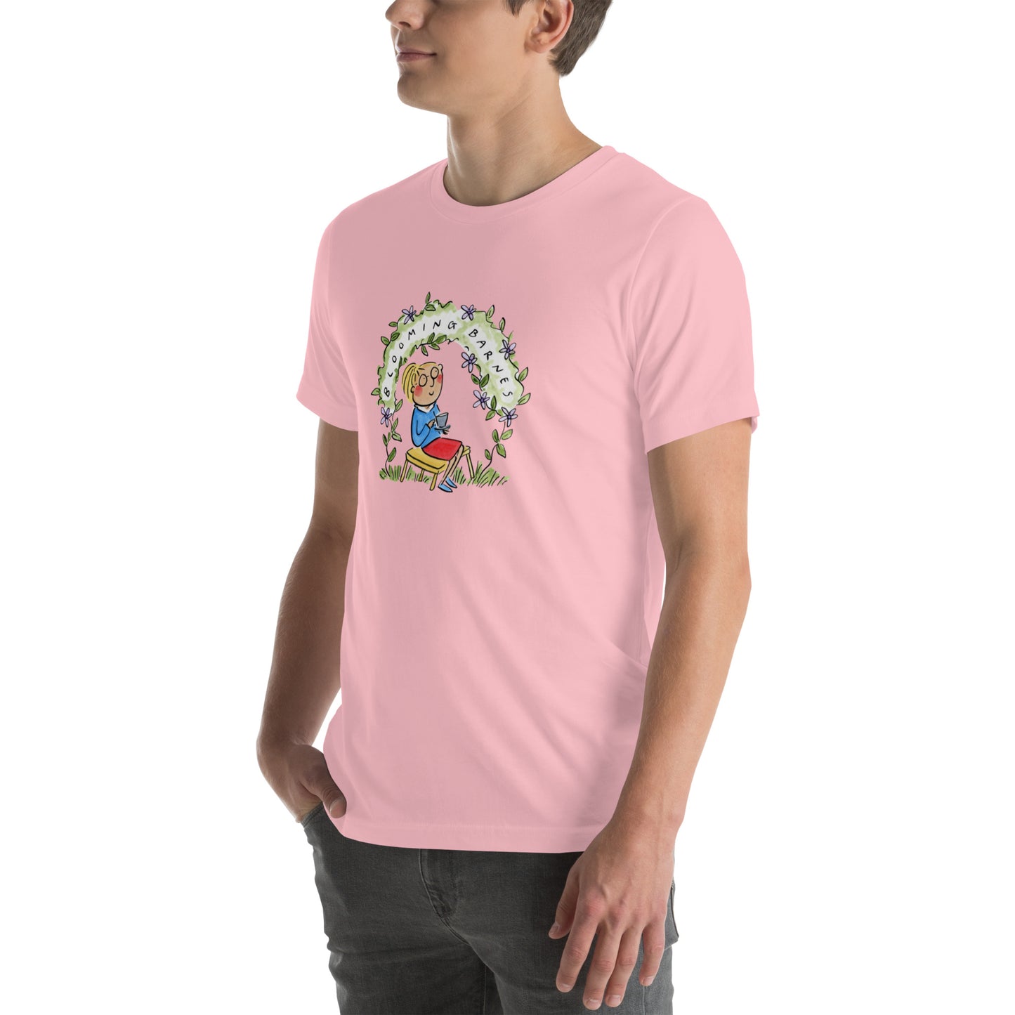 Blooming Barnes Illustraton by Rosie Brooks Unisex t-shirt