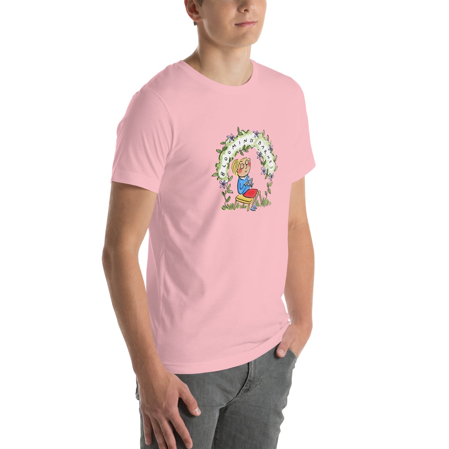 Blooming Barnes Illustraton by Rosie Brooks Unisex t-shirt