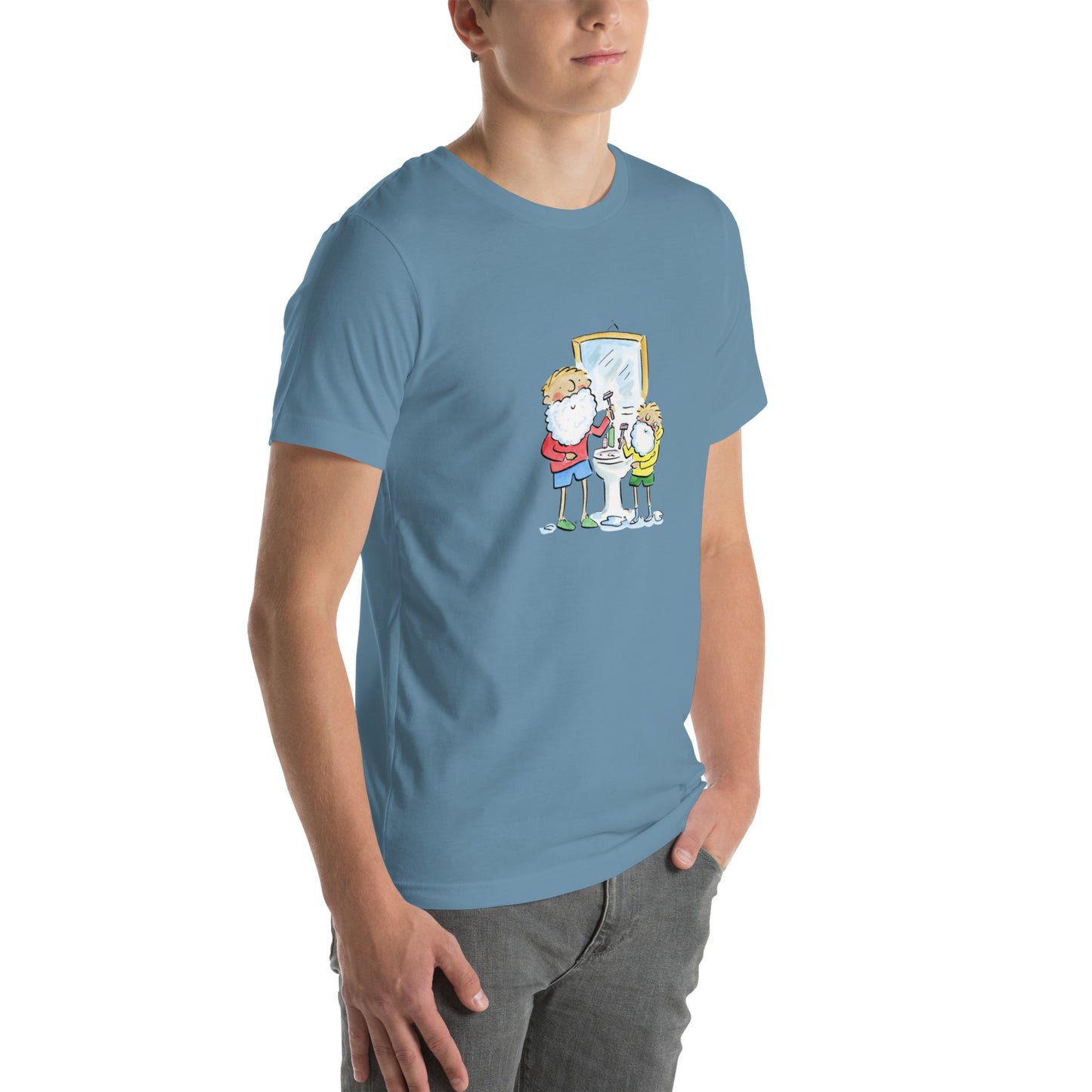 Shaving Illustration by Rosie Brooks  Unisex t-shirt