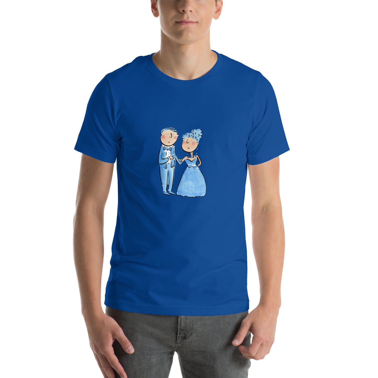 Sapphire Anniversary Illustration by Rosie Brooks Unisex t-shirt