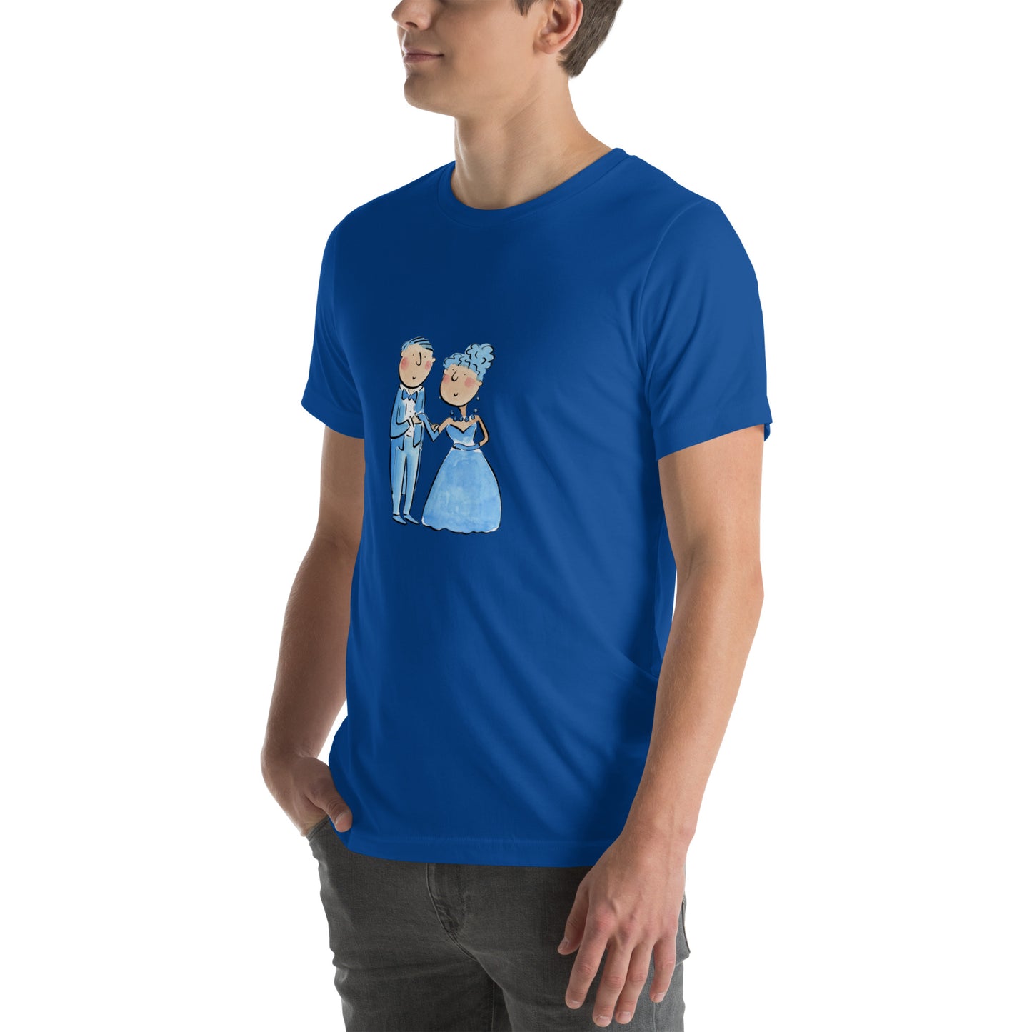 Sapphire Anniversary Illustration by Rosie Brooks Unisex t-shirt