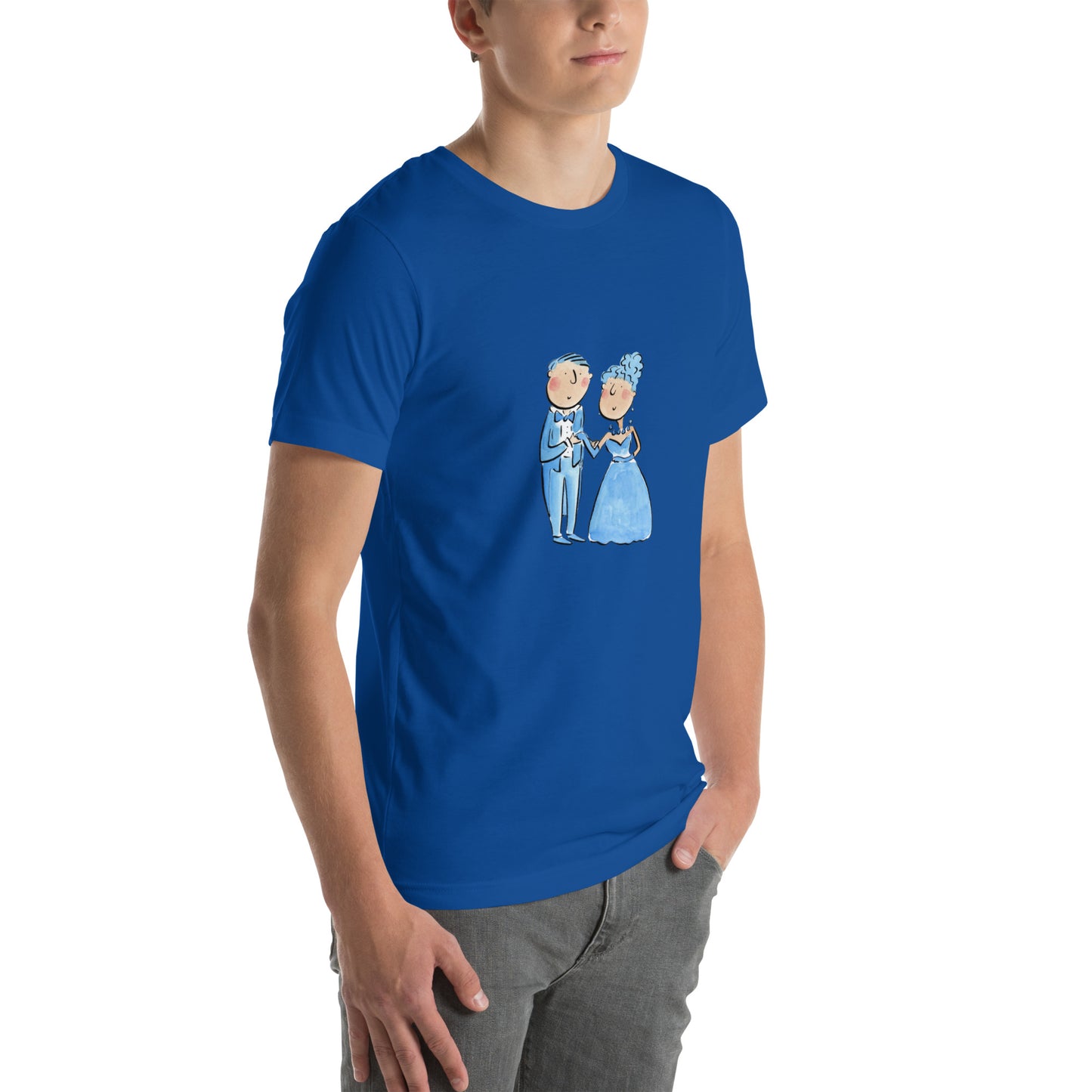 Sapphire Anniversary Illustration by Rosie Brooks Unisex t-shirt