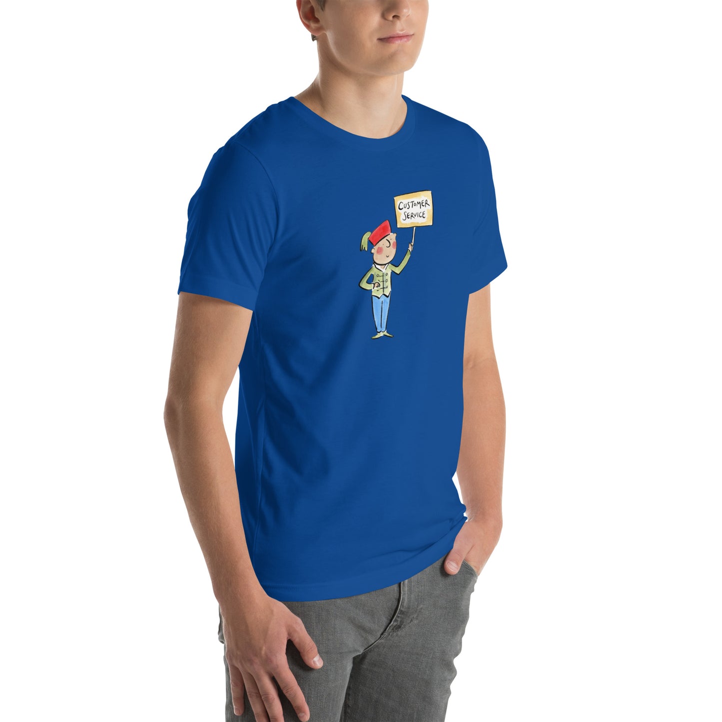 Customer Service  Illustration by Rosie Brooks Unisex t-shirt