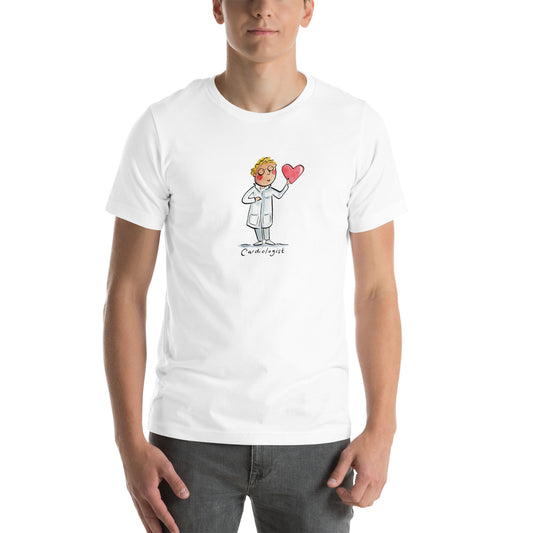 Cardiologist Illustration by Rosie Brooks Unisex t-shirt