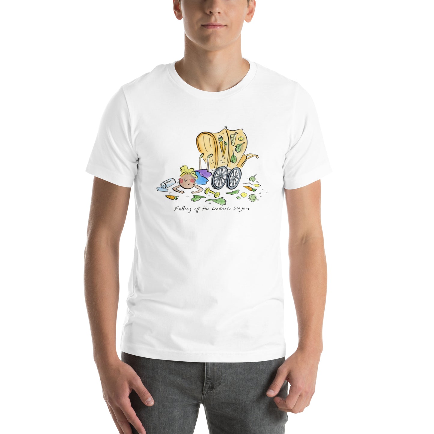 Falling off the Wellness Wagon Unisex t-shirt