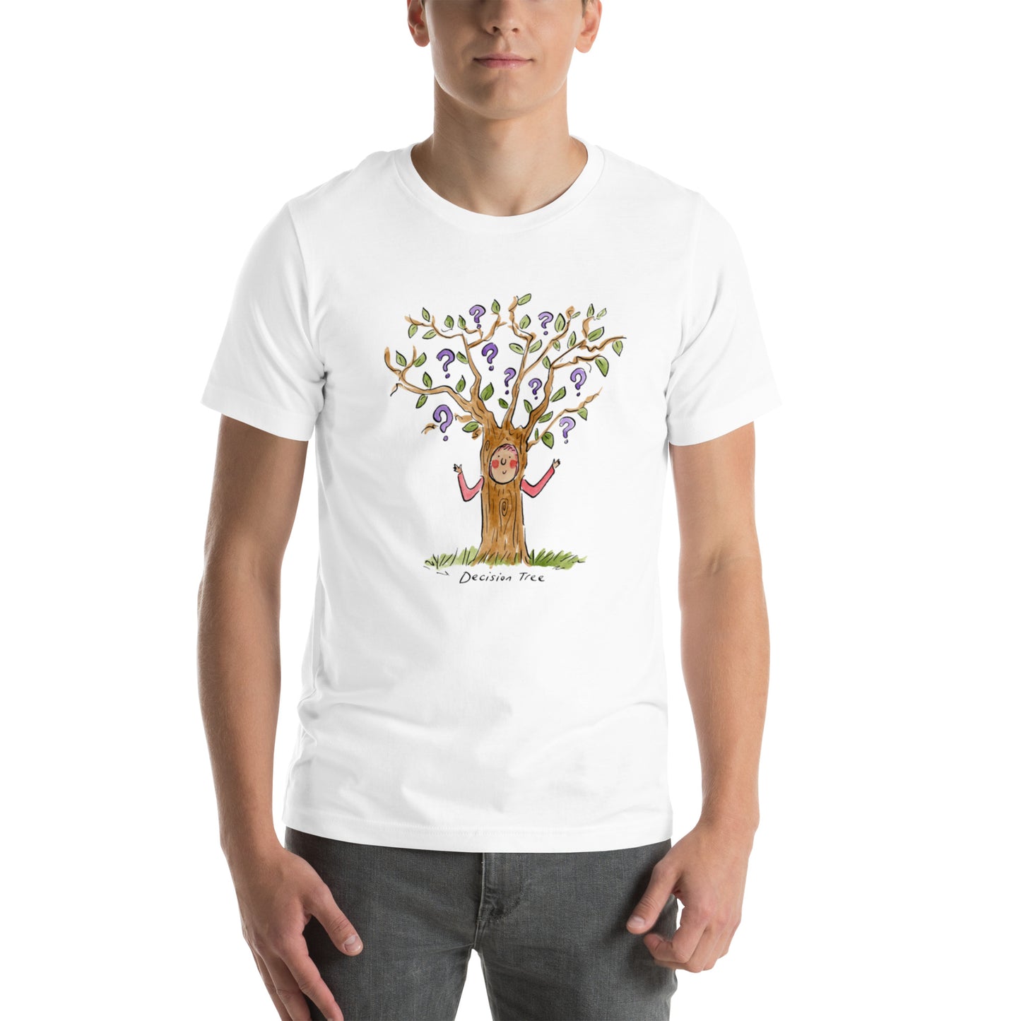 Decision Tree Illustration by Rosie Brooks Unisex t-shirt