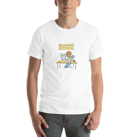 Open Door Policy Illustration by Rosie Brooks Unisex t-shirt