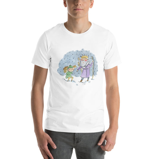 Good King Wenceslas Illustration by Rosie Brooks Unisex t-shirt