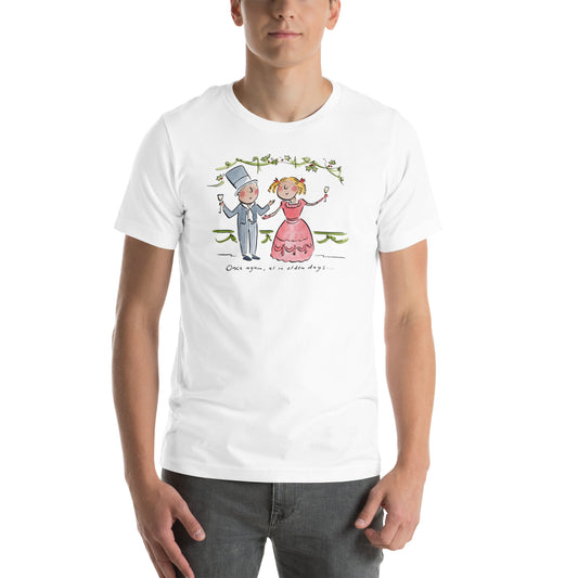 Once again as in olden days Illustration by Rosie Brooks  Unisex t-shirt