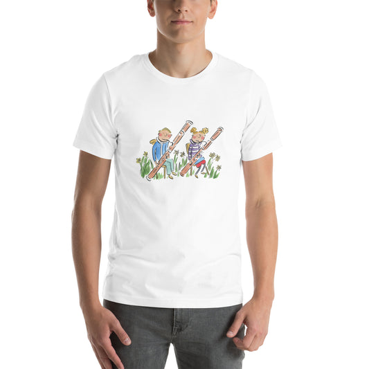 Bassoons Illustration by Rosie Brooks Unisex t-shirt