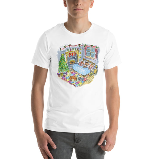 Twas the Night before Christmas Illustration by Rosie Brooks Unisex t-shirt