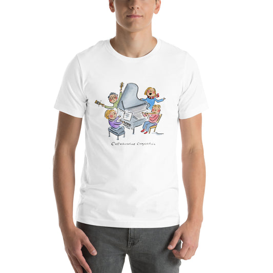 Collaborative Composition Illustration by Rosie Brooks Unisex t-shirt