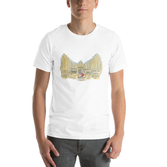 Organist Illustration by Rosie Brooks Unisex t-shirt