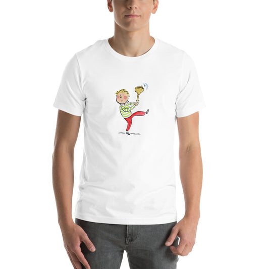 Bell ringer Illustration by Rosie Brooks Unisex t-shirt