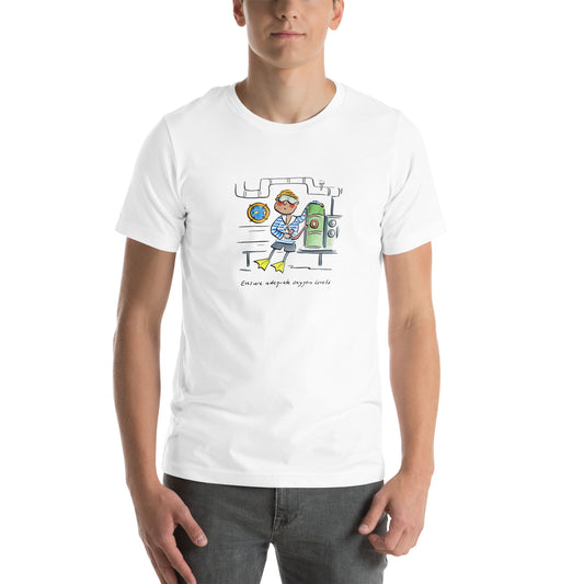 Ensure adequate oxygen levels Illustration by Rosie Brooks Unisex t-shirt