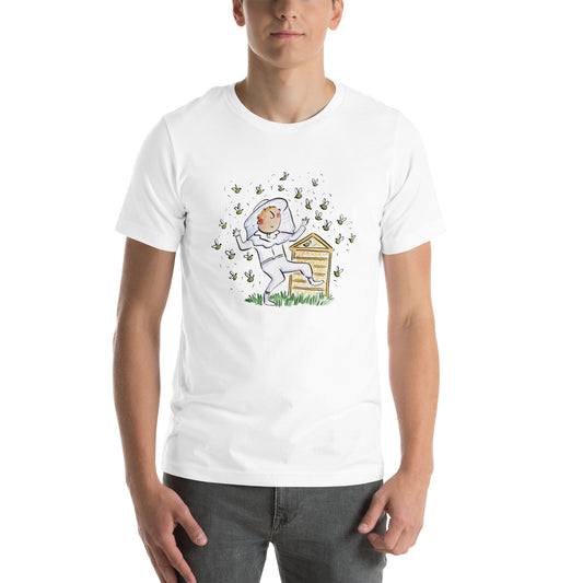 Beekeeper Illustration by Rosie Brooks Unisex t-shirt