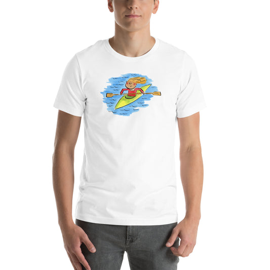 Canoe Illustration by Rosie Brooks Unisex t-shirt