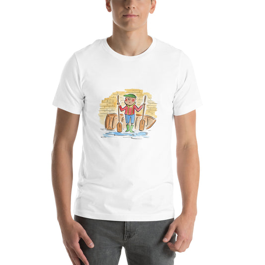 Boathouse Illustration by Rosie Brooks Unisex t-shirt