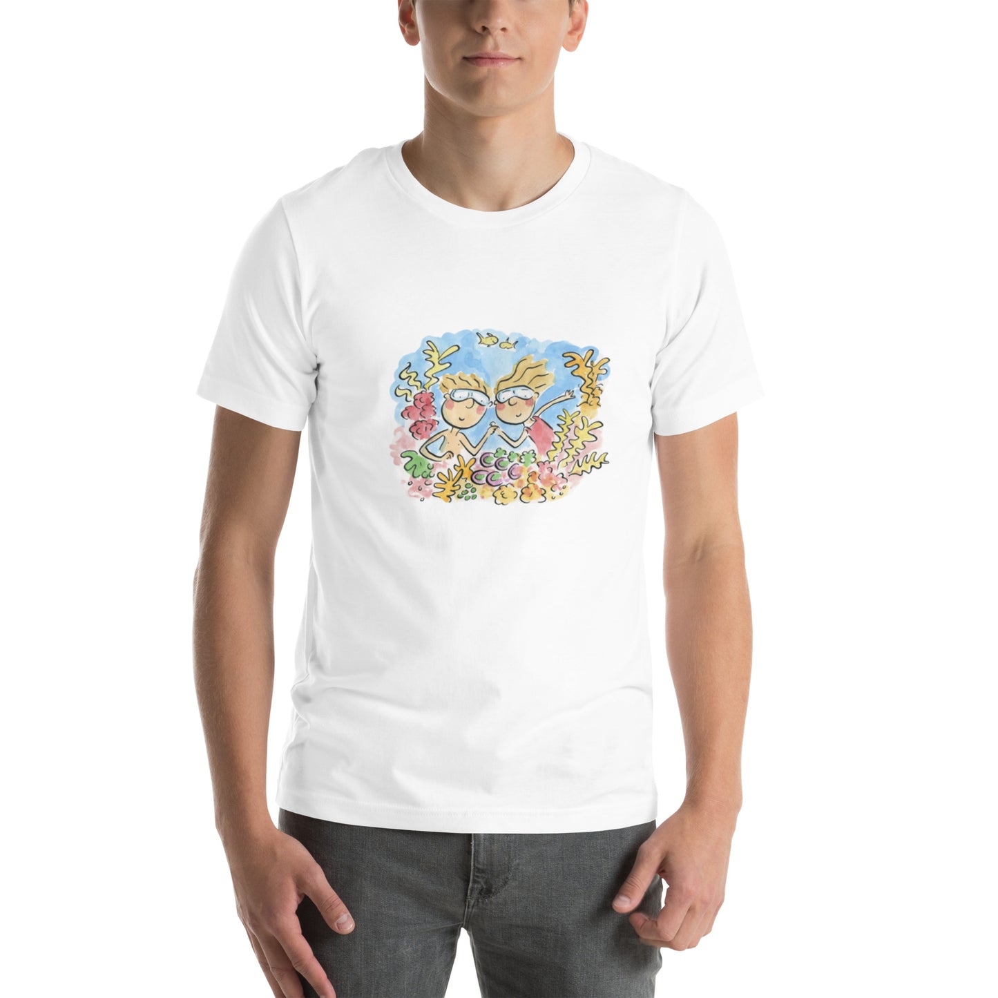 Coral Anniversary Illustration by Rosie Brooks Unisex t-shirt