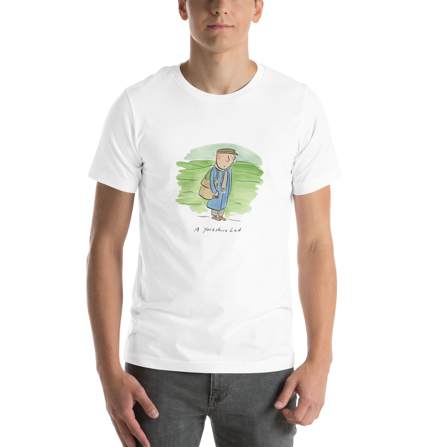 A Yorkshire Lad Illustration by Rosie Brooks Unisex t-shirt