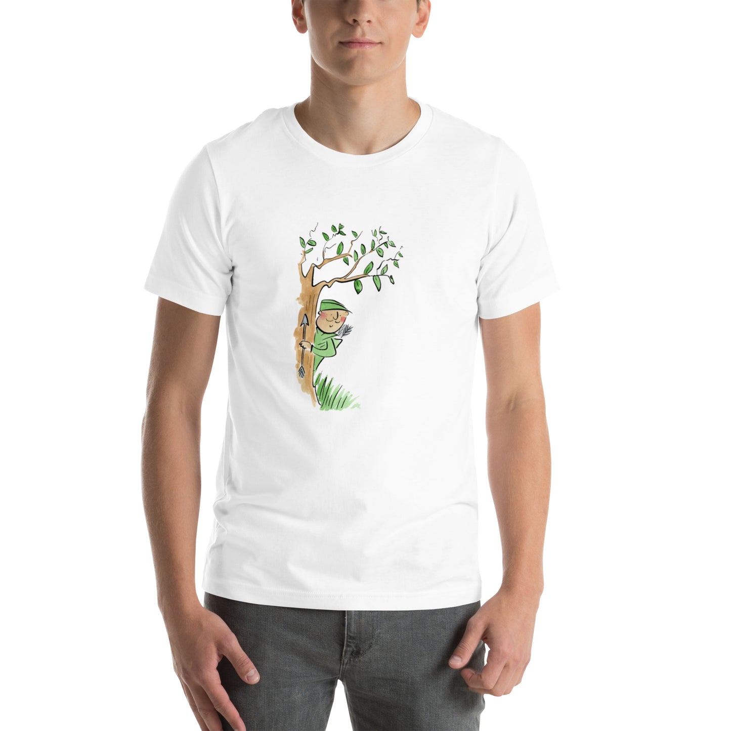 Robin Hood Illustration by Rosie Brooks Unisex t-shirt