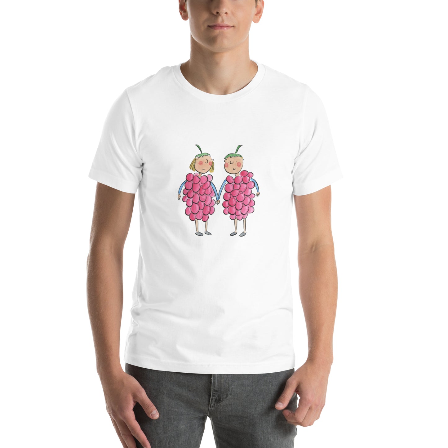 Raspberries Illustration by Rosie Brooks Unisex t-shirt