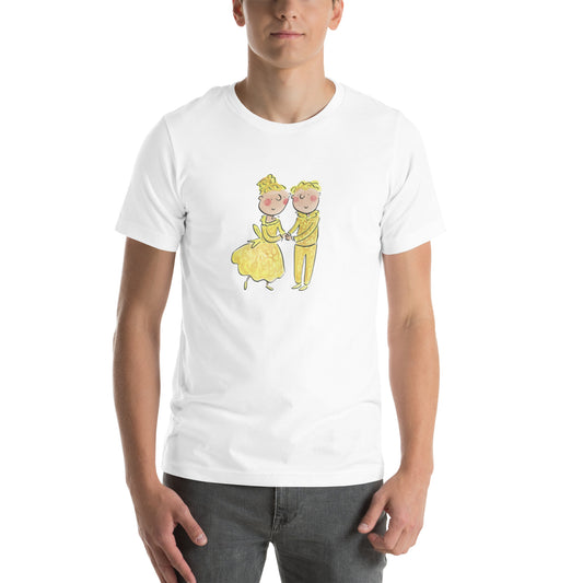 Golden Anniversary Illustration by Rosie Brooks Unisex t-shirt