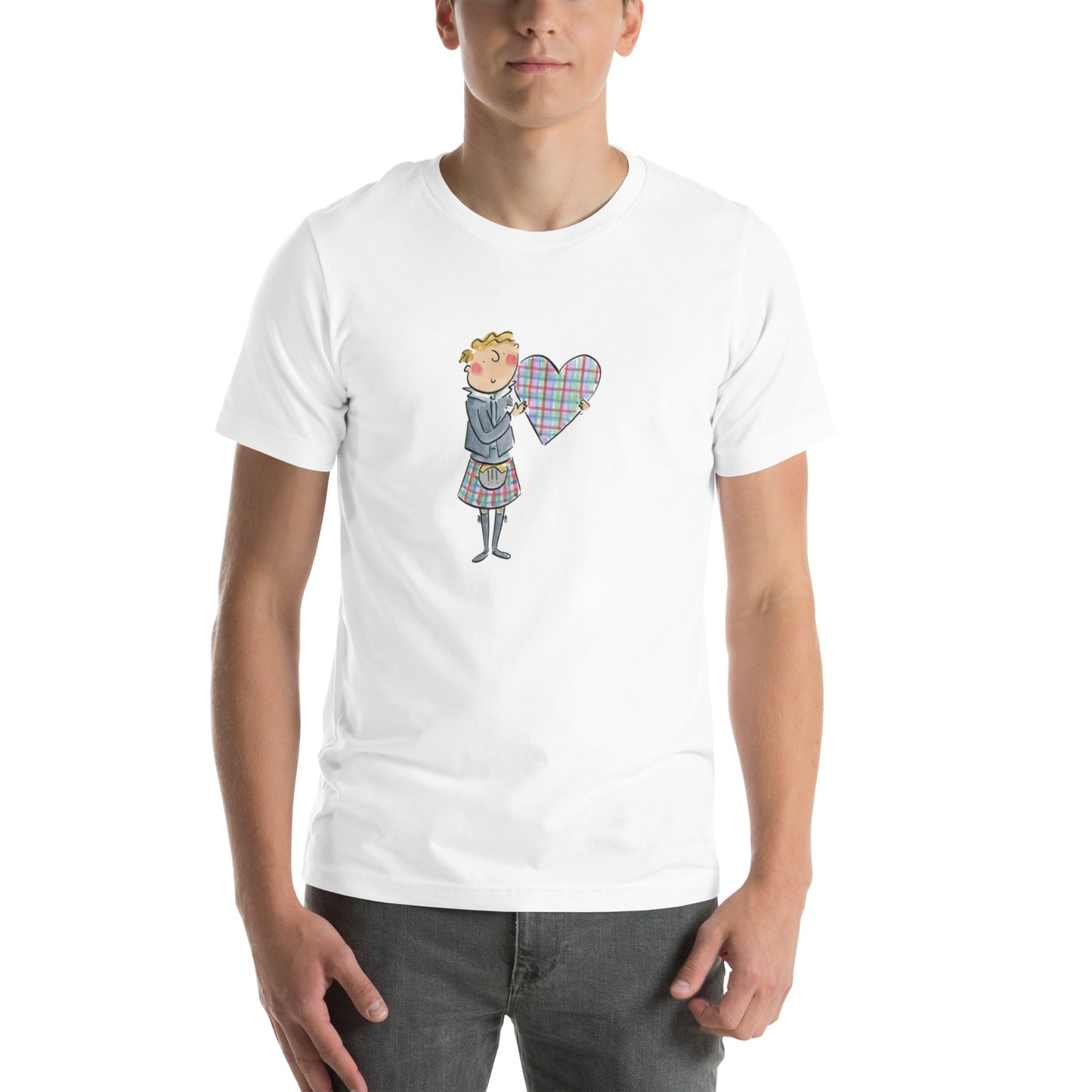 Scottish Heart Illustration by Rosie Brooks Unisex t-shirt