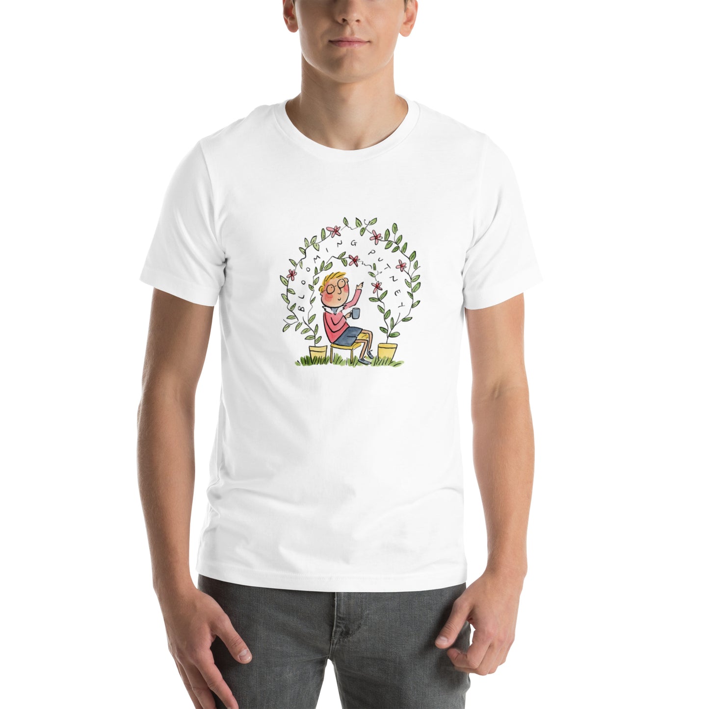 Blooming Putney Illustrator by Rosie Brooks Unisex t-shirt