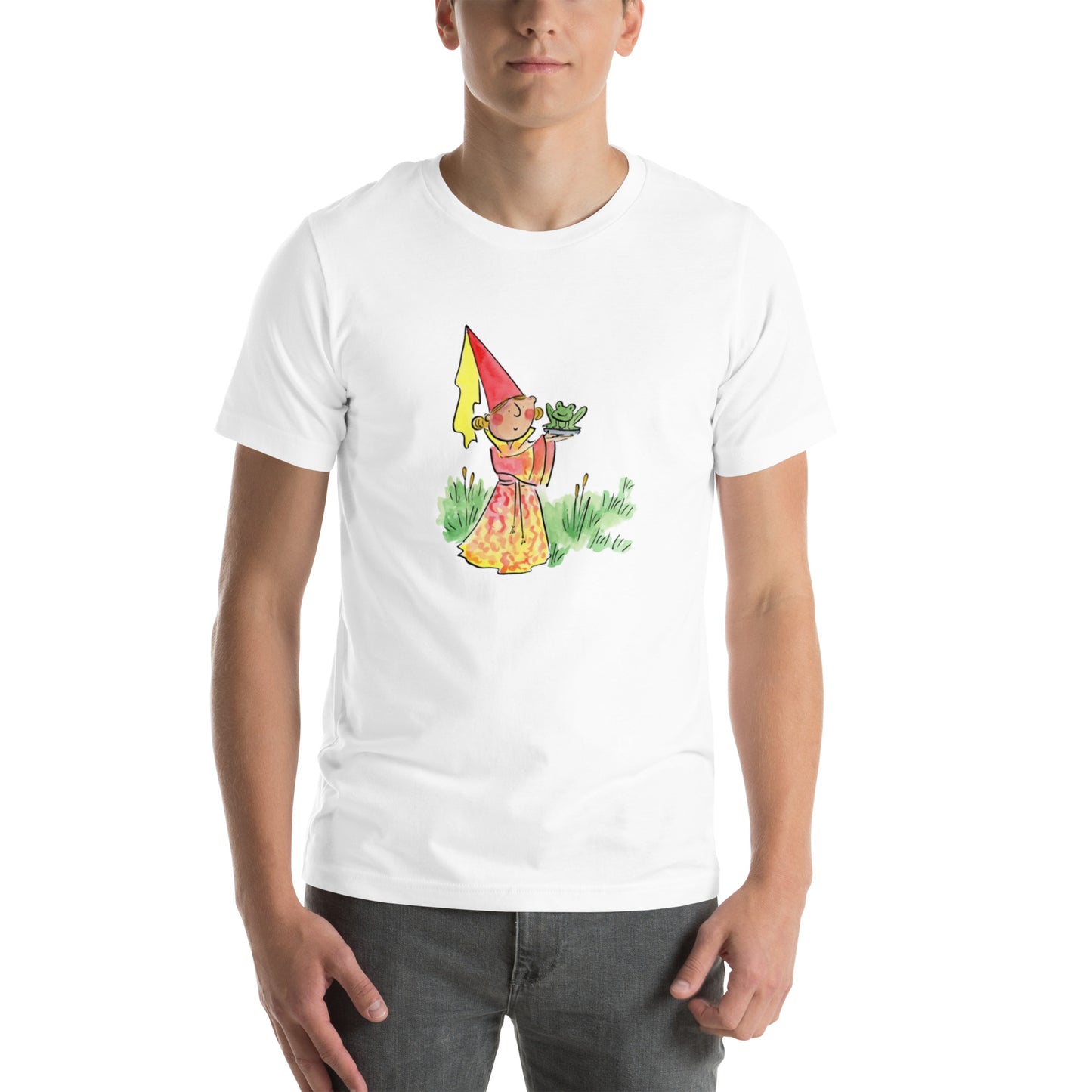 Princess and the frog  Illustration by Rosie Brooks Unisex t-shirt