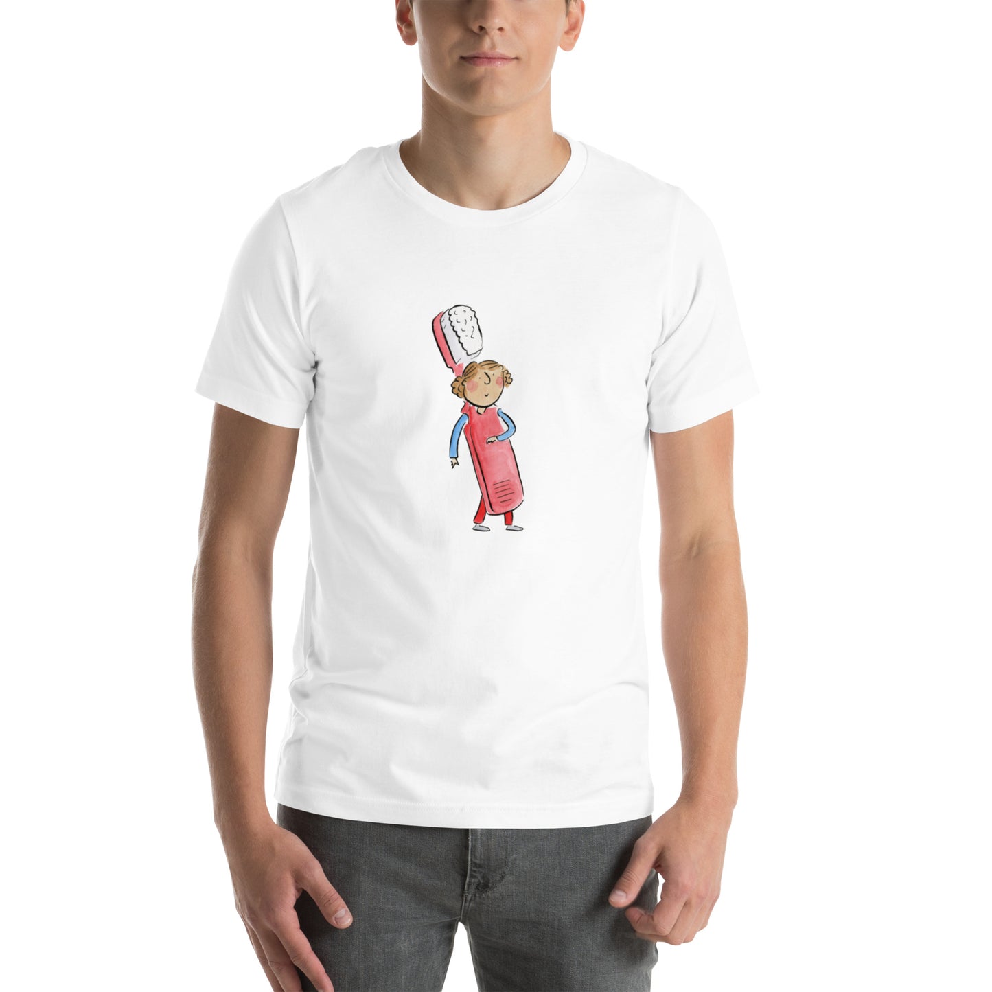 Pink T Shirt Illustrated by Rosie Brooks Unisex t-shirt