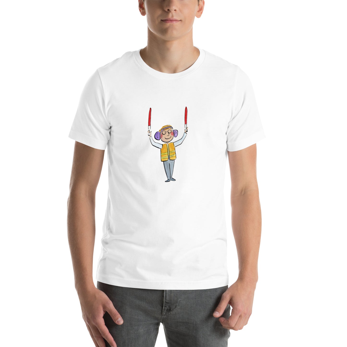 Plane Marshal  Illustration by Rosie Brooks Unisex t-shirt