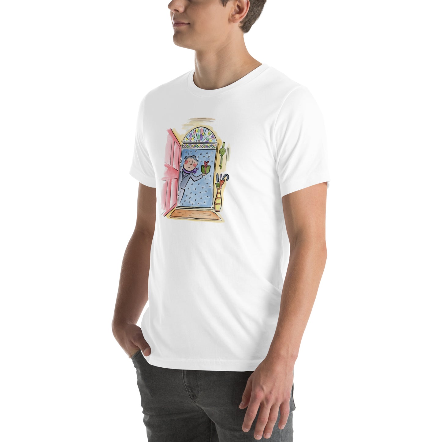 First Footing Illustration by Rosie Brooks Unisex t-shirt