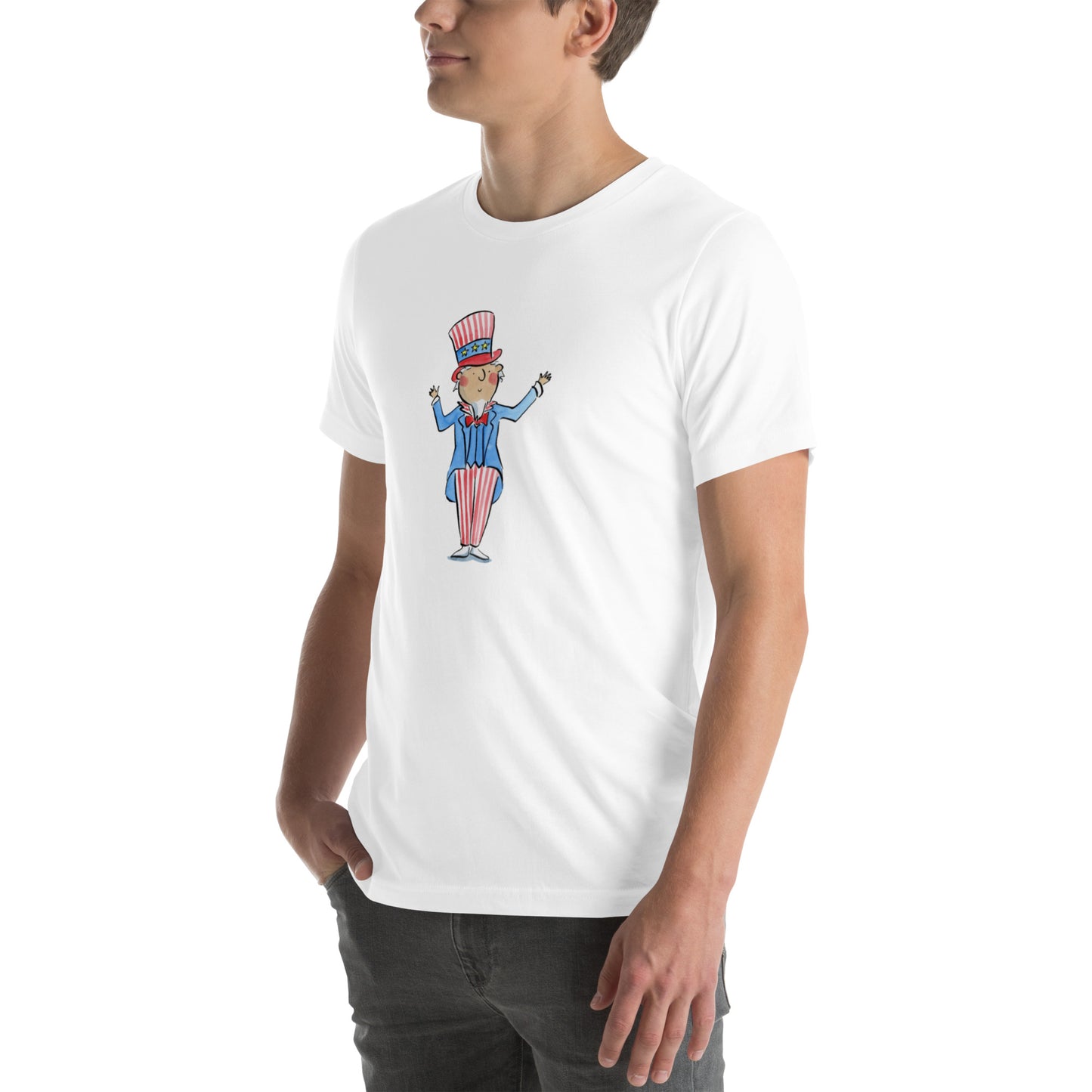 Uncle Sam Illustration by Rosie Brooks Unisex t-shirt