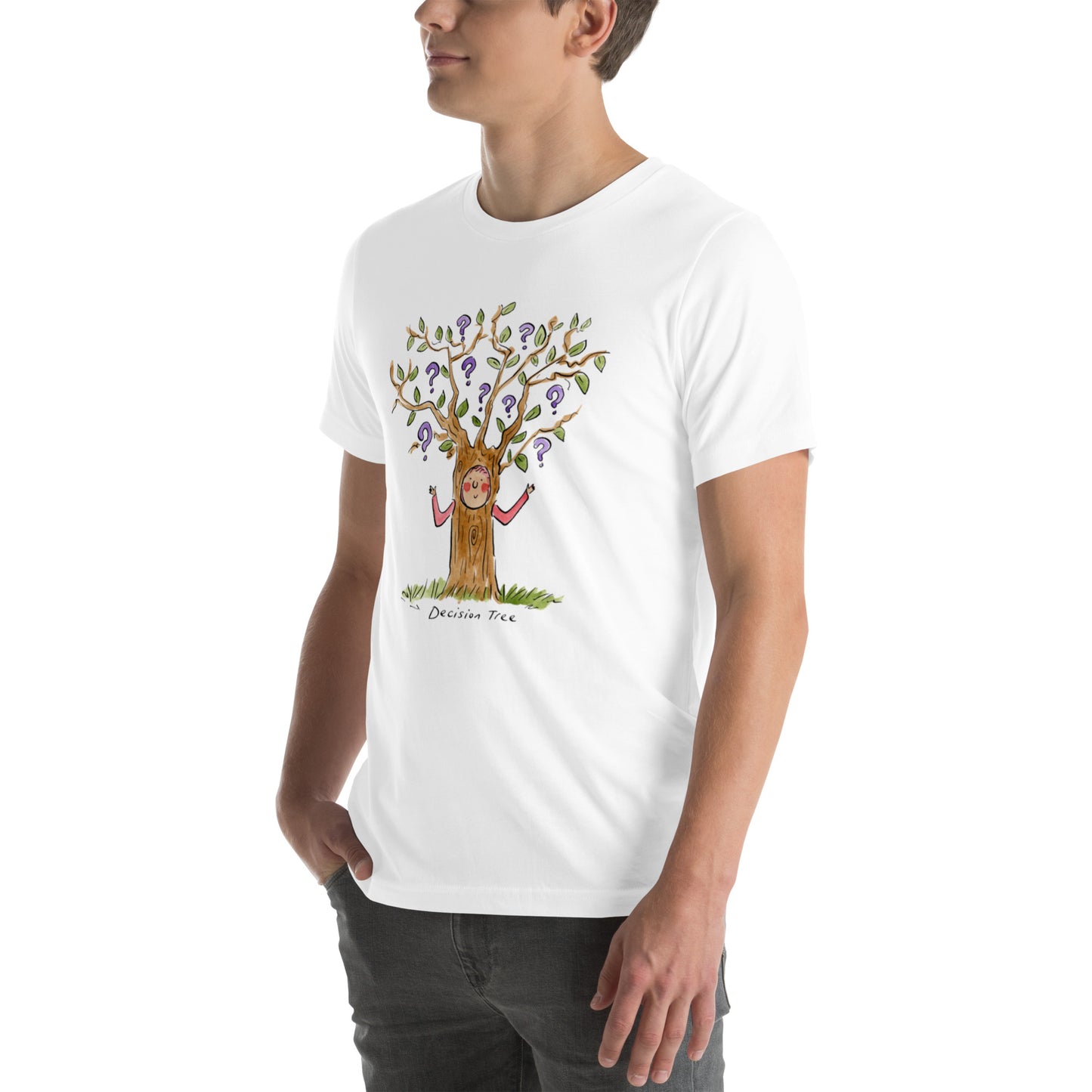 Decision Tree Illustration by Rosie Brooks Unisex t-shirt