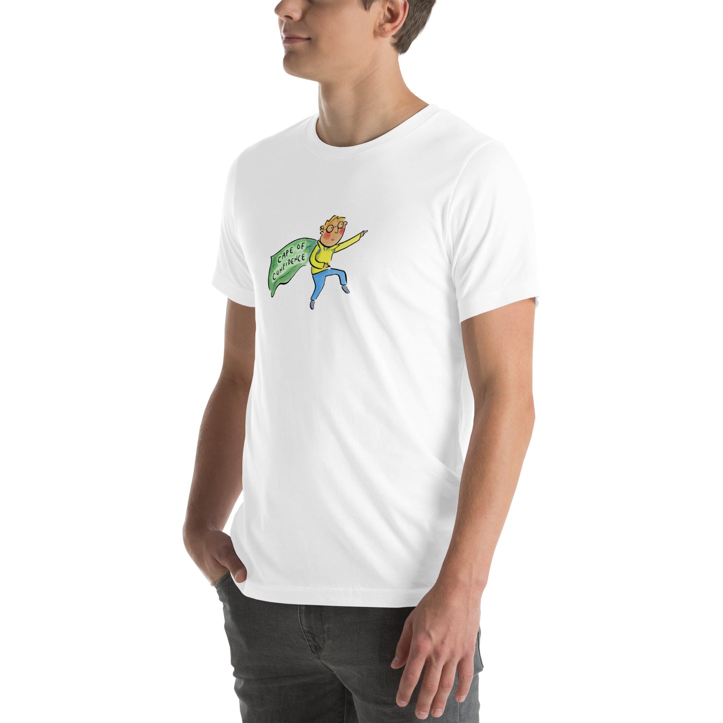 Cape of Confidence Illustration by Rosie Brooks Unisex t-shirt