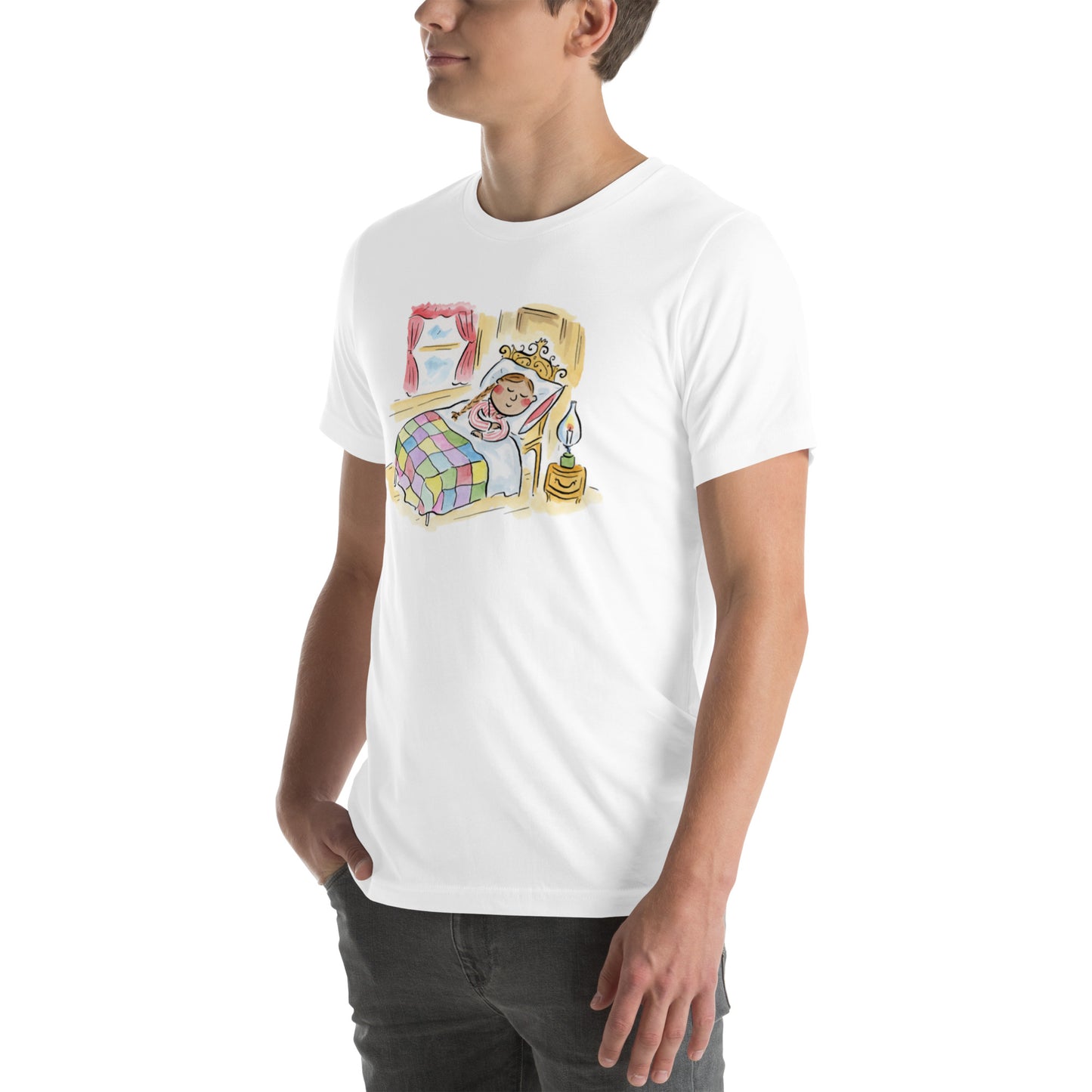 Bedtime Illustration by Rosie Brooks Unisex t-shirt