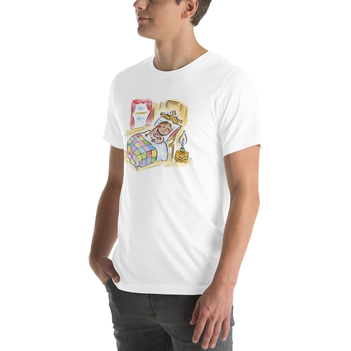 Sleepy Illustration by Rosie Brooks Unisex t-shirt